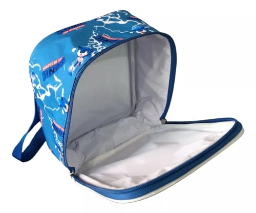 Kit Mochila Escolar Sonic Raio Game Rodinhas Tam G Meninos