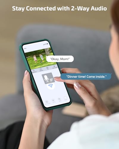 Image of 《2-Way Audio & Auto-Tracking》4K Outdoor Wired Security Camera System,360 Degrees Security PTZ IP Cameras,Surveillance Video Equipment