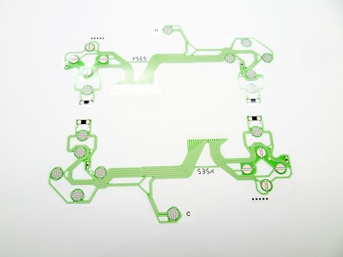 2x Replacement Buttons Ribbon Circuit Board for PS4 Dualshock 4 Pro Slim Controller Conductive Film Keypad Flex Cable PCB Green Version (JDS-050) - Thumbnail 4