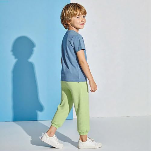 2-Pack Kids' Breathable Quick-Dry Pants with Elastic Waist Anti-Mosquito Long Pants, Skin-Friendly for Active Boys & Girls3