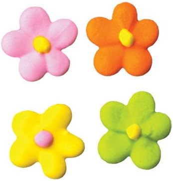 Pequeña Margarita Real Decoración de Azúcar Glaseado (45852) - 12 piezas