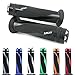 Area1 Manopole Manubrio Moto Universali Impugnature per Moto, Scooter, Antiscivolo, 2 pezzi, 22 / 24-25 mm, Coil Nero, Compatibile con BMW KTM Honda Yamaha KSR Aprilia Kawasaki Suzuki Piaggio