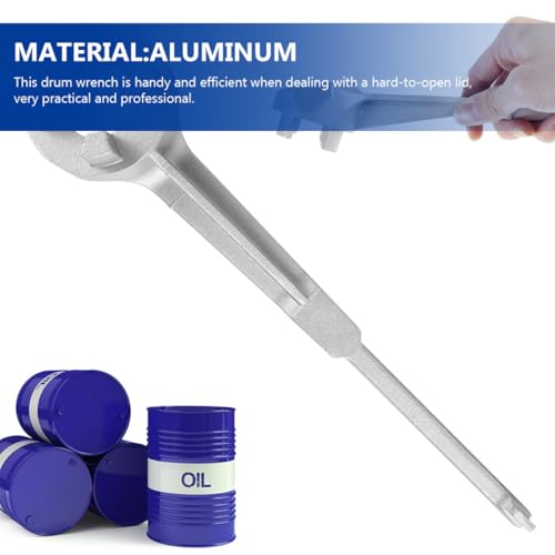 Llave para abrir tapas de barril de aluminio de 55 galones y envases de 5 galones 4