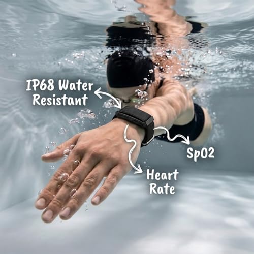 Image of pTron Reflect ACE Smart Fitness Band w / 45 Days Battery Life, 112 Sports Modes, Heart Rate, SpO2, Stress, Sleep Tracking, HRV, Smart Notifications, 1-Key Measurement, Nylon & Silicon Straps (Black)