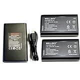 WELLSKY DMW-BLJ31 互換バッテリー 2個 + DMW-BTC14 デュアル USB 互換充電器 バッテリーチャージャー 1個 [ 純正品と同じよう使用可能 純正充電器で充電可能 残量表示可能 ] パナソニック LUMIX ルミックス DC-S1R DC-S1RM DC-S1 DC-S1M DMW-BTC14 DMW-BGS1