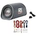 MTX RT8PT 8" 240W Car Loaded Subwoofer Enclosure Amplified Tube+ 8 Ga Amp Kit