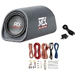 MTX RT8PT 8" Amplified Vented Tube Box Subwoofer & Wiring Kit