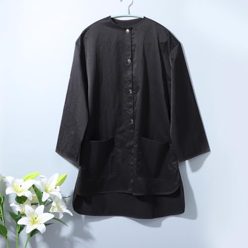 Blouse imperméable pour salon de coiffure Lurrose en noir - 5
