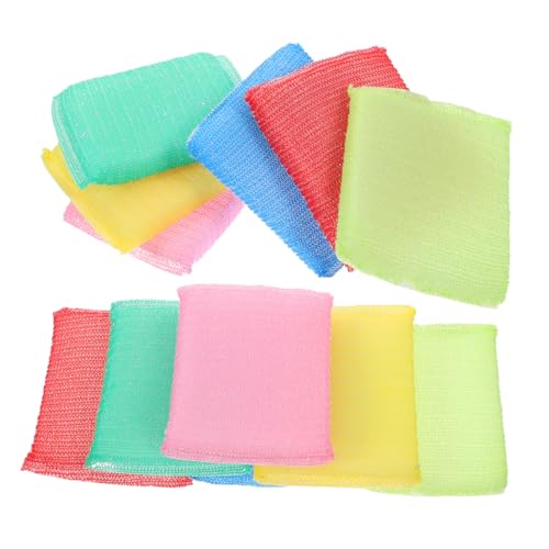 STOBAZA Heavy Duty Nylon Scouring Pads Washable Dish Cleaning Sponge Reusable Kitchen Sponge Set