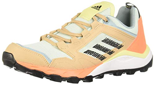adidas Women's Terrex Agravic Tr W Trail Running Shoe, Dash Green Core Black St Pale Nude, 4 UK