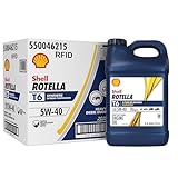 Shell Rotella T6 Full Synthetic 5W-40 Diesel Engine Oil, 2.5...