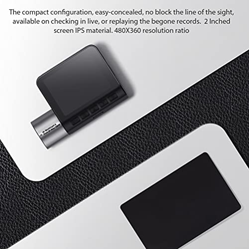 FAVOMOTO 1Pc Wifi Escondida Câmera Gravador Traço Cam Gravador de Condução Automóvel (Preto)