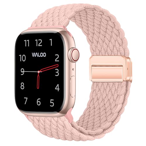 WALOO Braided Nylon Magnetic Loop Band for Apple Watch, All Series