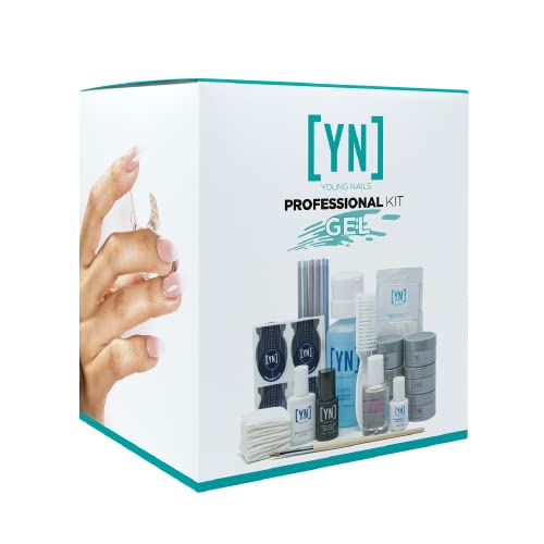 Young Nails Pro Synergy Gel Kit | Complete Gel Nail Kit - LED Light Not Included | Easy Step-by-Step Gel Nail Kit at Home | 14+ Products for Salon Quality Nails at Home | Calcium + Vitamin E Fortified
