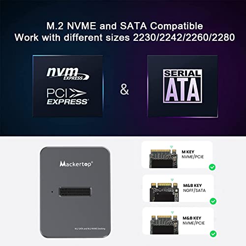 Docking Station USB C para M.2 NVMe y SATA en Aluminio miniatura 5