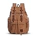FANDARE Rétro 15.6 Pouces Sac a Dos pour Ordinateur Portable Laptop Plein air Voyage Travail Étudiant Randonnée Sacs d'école Daypack Toile Khaki B L
