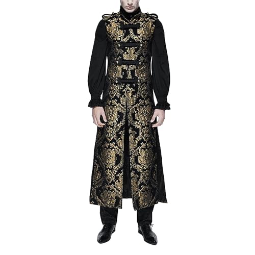 Manteau victorien steampunk pour homme costume cosplay gothique vintage