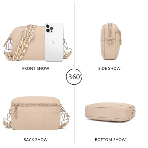 Image of JEEHAN Quilted Crossbody Bags for women Designer Shoulder Handbags Small Purse