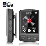MP3 Player Bluetooth Portátil com Tela Digital, Controles de Reprodução, Compatível com Fones de Ouvido Sem Fio