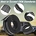 6ft (1.8m) Truck Rear Cover Double Seal - T-Groove Rubber Waterproofing Strip for RV/Marine/Camper/Aluminum Framed Doors (Model #4017020000)