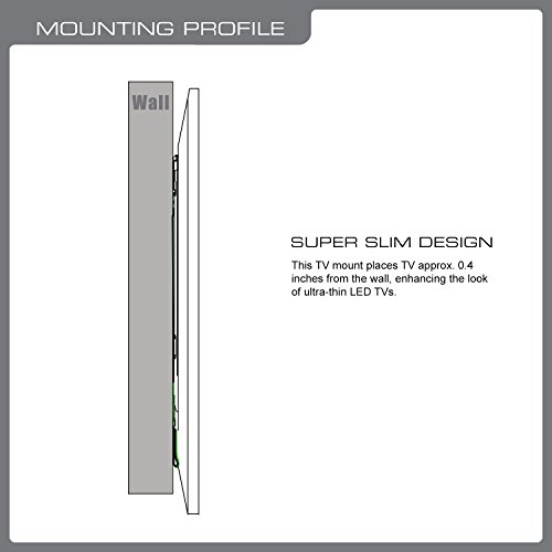 Qualgear Qg-Tm-002-Blk 37-Inch To 70-Inch Universal Ultra Slim Low Profile Fixed Wall Mount Led Tvs, Black #TOP3