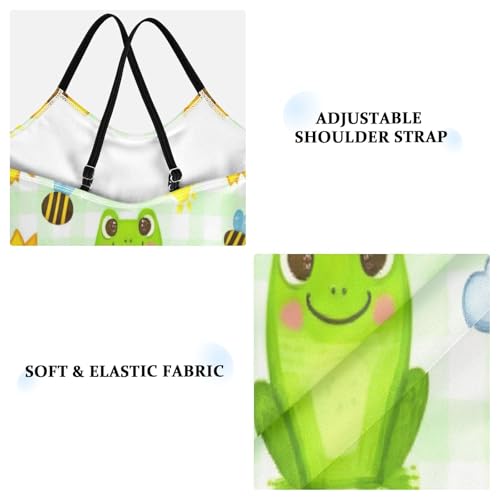 Cute Cartoon Frogs Swimwear Kids Girls, Summer Beach Bathing Suit, 3-103