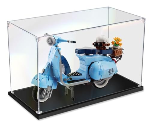 Acrylic Display Case Compatible with Lego 10298 Scooter Vespa 125, Transparent Clear Acrylic Model Box for Lego 10298 (Model Not Included) B,2mm