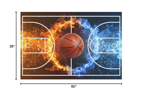 Tapete decorativo deportivo 3'x5' para habitación de niños miniatura 2