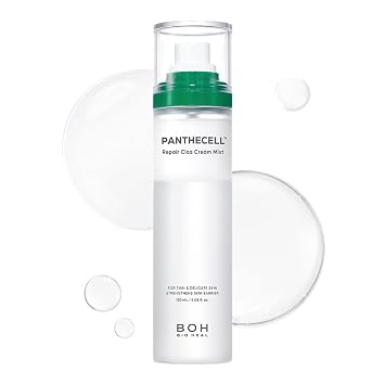 BIOHEAL BOH Panthecell Repair Cica Cream Mist 4.05 fl oz | Shake to Mix Milky Toner Spray for Skin Barrier Repair, Hydrating Face Mist for Thin Sensitive Skin, Skin Thickening Glow for Glass Skin