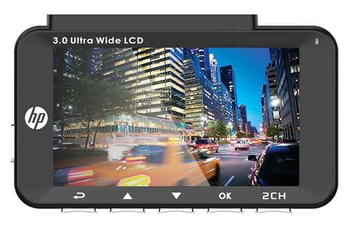 Image of HP Dash Cam f450x (Full HD- 1080P Recording with GPS & WI-FI Includes Front & Rear Camera