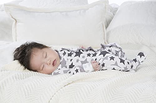 KicKee Pants Essentials Print Classic Ruffle Footie with Snaps, Soft Sleepwear, One-Piece Baby Clothes3