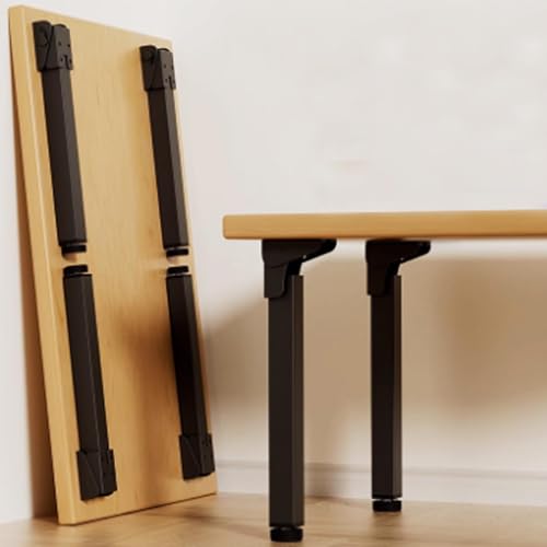 JIAJUTUI001 4 Pezzi Divani Tavolo Nero Piedi Tavolo Pieghevole,Gambe Pieghevoli da tavolo in Ferro 90° Gambe Tavolo è fortemente portante per Tavolo,Armadietto (70cm/27.6in)