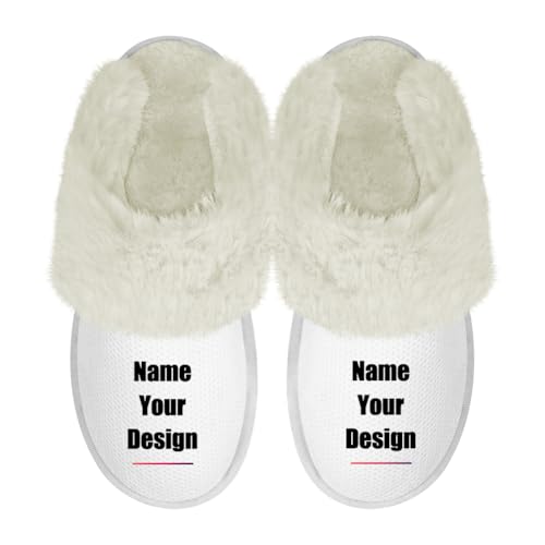 Custom Plush Slipper Womans Mans Sherpa Slippers Flip Flop Comfortable Fuzzy Shoes