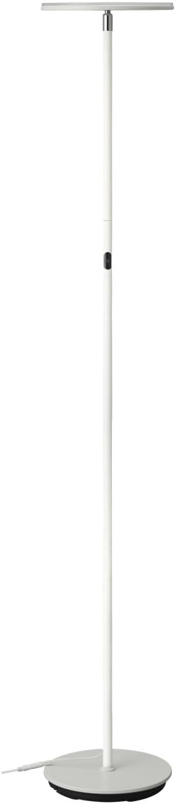 PHIVE LED Floor Lamp, Dimmable Super Bright 30W LED Torchiere Floor Lamp (3 Brightness Levels, Omni Directional Head, Touch Control, Warm White Light, Modern Uplighter Lamp for Living Room / Bedroom) White