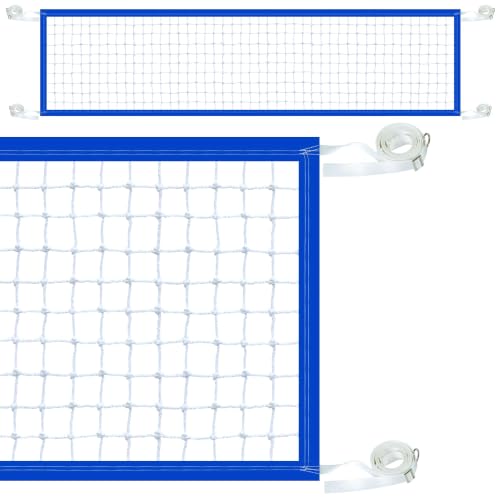 WUBOECE Pool Volleyball Net Replacement 15X3 Ft Extended Length 15Ft-26Ft Adjustable with Heavy Duty Steel Buckle Upgraded Waterproof & Durable Nylon Straps for Swimming (Net Only)