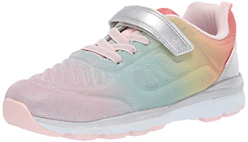 Stride Rite Girls Made2Play Cora Machine Washable Athletic Sneaker, Rainbow Multi, 2.5 W US Little Kid