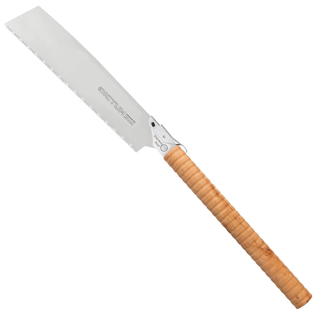 DICTUM Kataba Universal 270, Wave Grip – Japansäge, Handsäge & Holzsäge für Möbelholz und trockenes Holz | Kataba für Quer-, Längs-, Auftrenn- & Ablängschnitte
