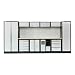 Produktbild STIER Werkstatteinrichtung Basic, 6-teilig, modular, mit Lochwand und Multiplex-Arbeitsplatte, BxTxH 4235x460x2000mm