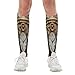 FekiLoot Rusty Steampunk Clock Compression Socks Cozy Soft Support Socks Fashion Breathable Knee High Tube Socks for Adult
