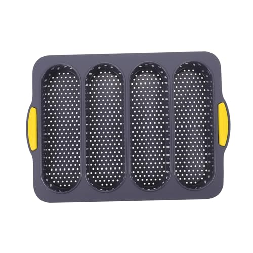 OUNONA Bread Baking Pan Silicone Cake Tray French Loaf Bread Mold Easy Demold