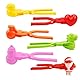 6 Stück Schneeball Former, Schneeballzange, Snowball Maker, Snowball Clip, Schneespielzeug Kinder, Spielzeug Sandball Maker, für Kinder im Freien Spielen