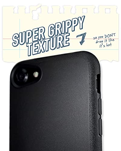 Smartish Iphone Se Slim Case - Gripmunk [Lightweight + Protective] Thin Cover For Apple Iphone Se 2022/2020 & Iphone 7/8 - Black Tie Affair #TOP2