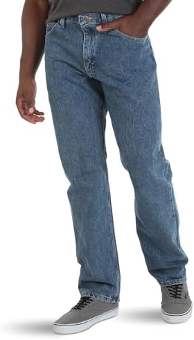 Classic 5-pocket Relaxed Fit Cotton Jean, Vintage Stonewash, 38W x 32L