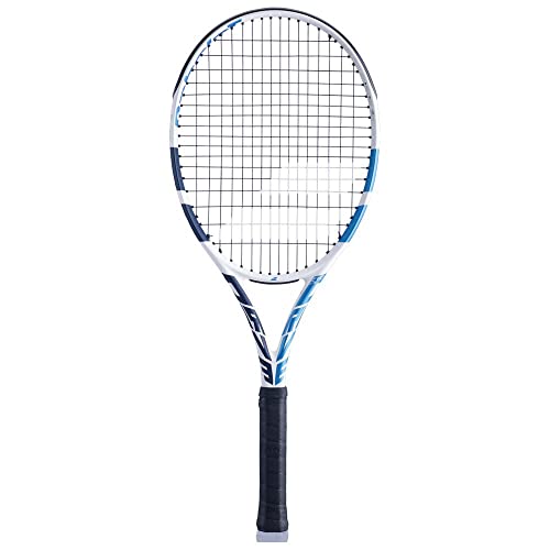 Babolat EVO Drive Lite Raqueta de Tenis para Mujer, Color Blanco - Azul - Azul Oscuro