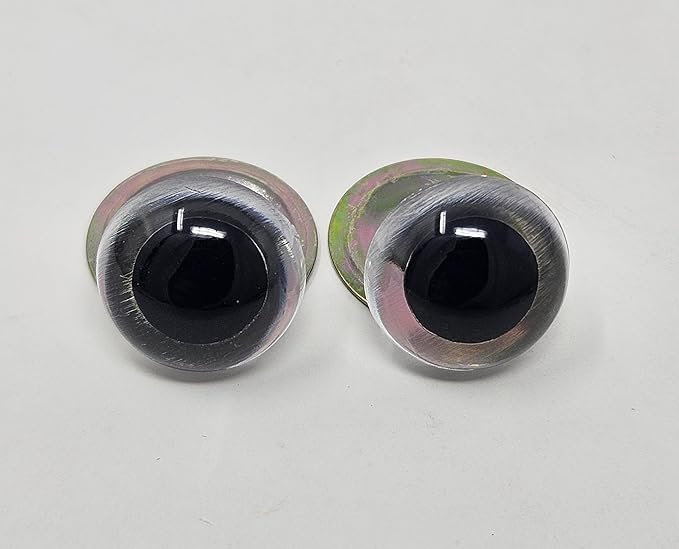 Generic 15mm Clear Standard Plastic Safety Eyes for Craft Amigurumi Dolls or Puppets (Bulk Pack of 144)
