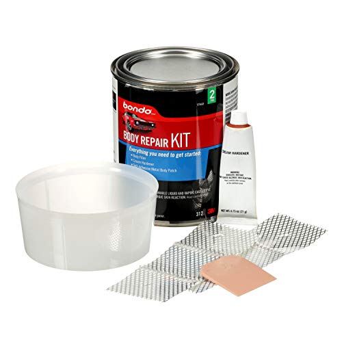 Bondo Body Repair Kit, Everything You Need To Get Started, 00312, Filler 1.57 Lb And Hardener 0.75 Oz, 1 Kit #TOP1