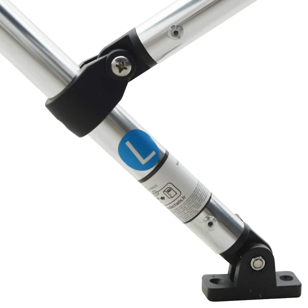 vidaXL Toit Bimini à 3 arceaux parois latérales 183x(137-152) x137 cm