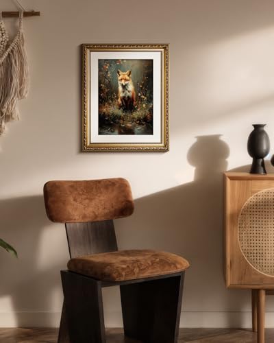 Décoration murale renard au bord de l'eau 33x40 cm - 6