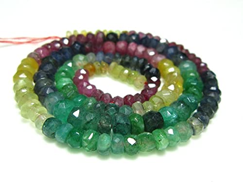 Multi Sapphire Ruby Emerald pierres naturelles de 3 à 4.5mm pour création de bijoux - 2