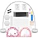 OBOVO Kit d'arche de ballons réutilisable, 3 m de support réglable avec base à remplir d'eau et bâtons en fibre durable pour mariage, remise de diplôme et anniversaire, décorations de Noël